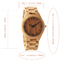 Top Gift Natural Bamboo Wooden Watch Men Wood Band Wooden Clock Male hour